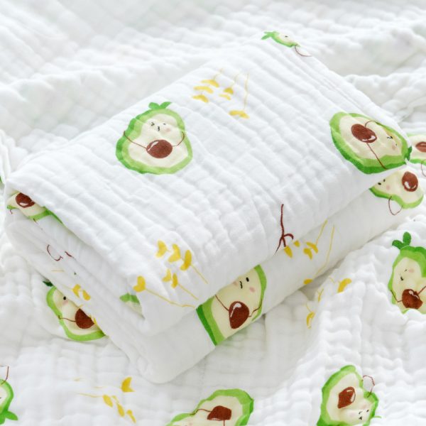 cotton knitted blankets muslin throws  swaddle blankets picnic bed baby newborns blankets - Image 3