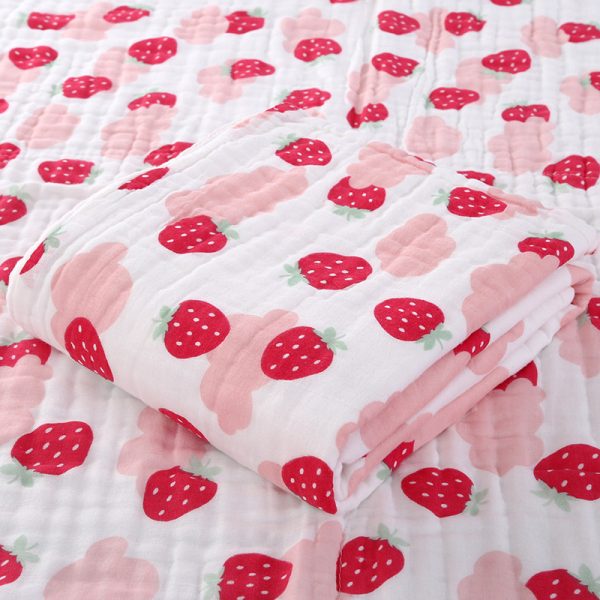 cotton knitted blankets muslin throws  swaddle blankets picnic bed baby newborns blankets - Image 6