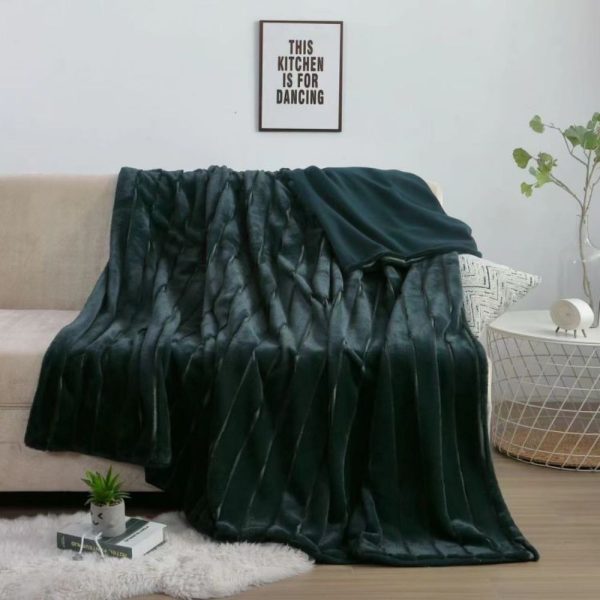 wholesale fleece bed blankets soft flannel blankets for winter king size thermal travel tapestry blanket - Image 3