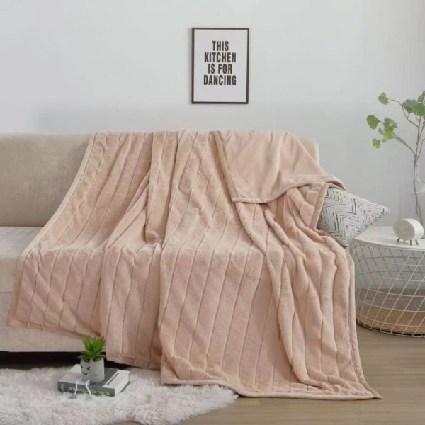 wholesale fleece bed blankets soft flannel blankets for winter king size thermal travel tapestry blanket - Image 4