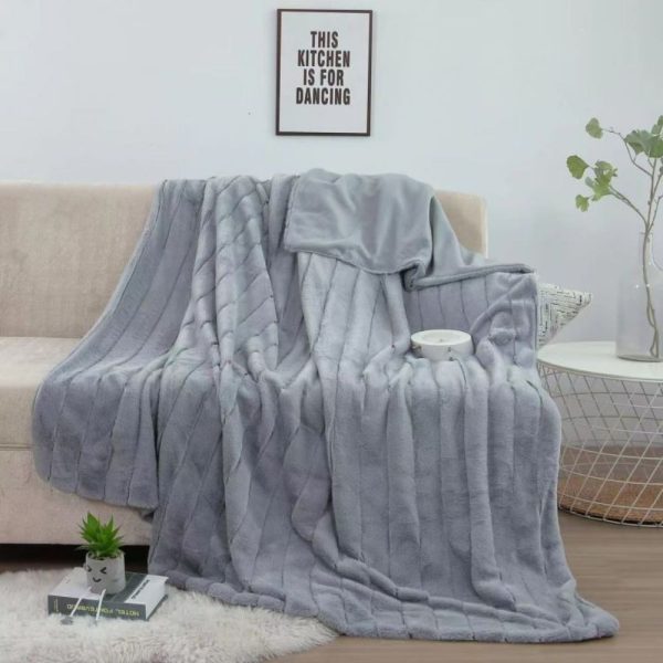 wholesale fleece bed blankets soft flannel blankets for winter king size thermal travel tapestry blanket - Image 6