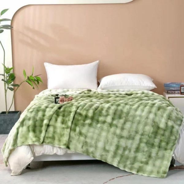 custom winter blankets wholesale fleece thickening bed  blankets double soft cozy coral fleece blankets - Image 4