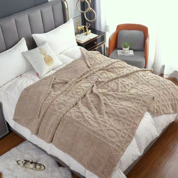 fleece weight bed muslin swaddle blankets travel wholesale designer blankets soft throw blankets for home decor - Image 4