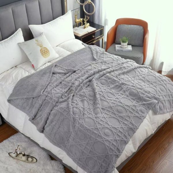 fleece weight bed muslin swaddle blankets travel wholesale designer blankets soft throw blankets for home decor - Image 6