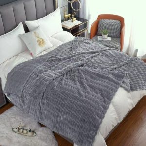 solid color fleece custom blankets soft bed winter blankets wholesale towel thermal luxury picnic blanket