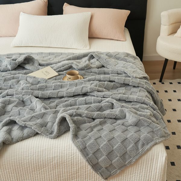 solid color other throw picnic blankets wholesale bed baby blankets for newborns winter beach blanket - Image 4
