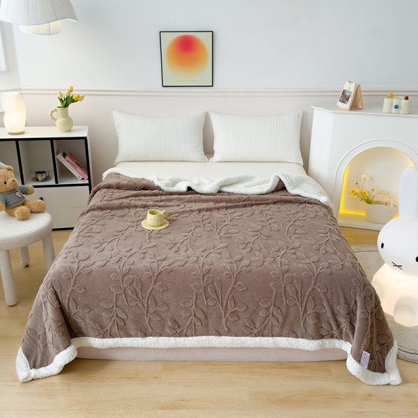 soft winter blanket double bed coral fleece throws custom flannel blanket travel thermal wholesale blanket - Image 4