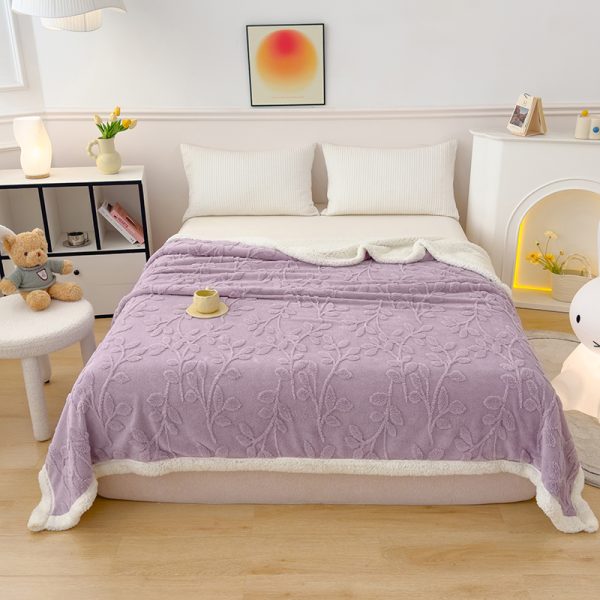 soft winter blanket double bed coral fleece throws custom flannel blanket travel thermal wholesale blanket - Image 5