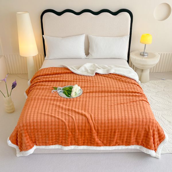 thermal luxury picnic fleece blankets for winter custom blanket wholesale queen size designer blanket - Image 5