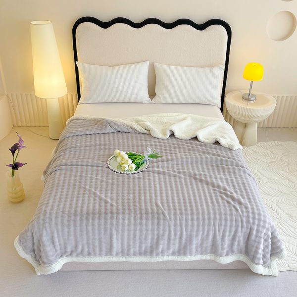 thermal luxury picnic fleece blankets for winter custom blanket wholesale queen size designer blanket - Image 6