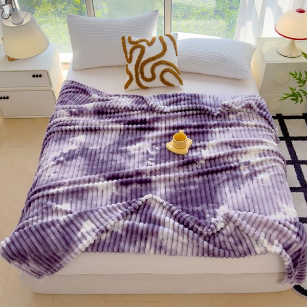wholesale throw other blankets for home decor sofa solar travel soft fleece custom blanket bed moving blankets - Image 5