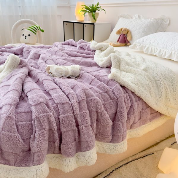 ladders weighted winter blankets double bed flannel wholesale throw blanket luxury designer blankets - Image 2