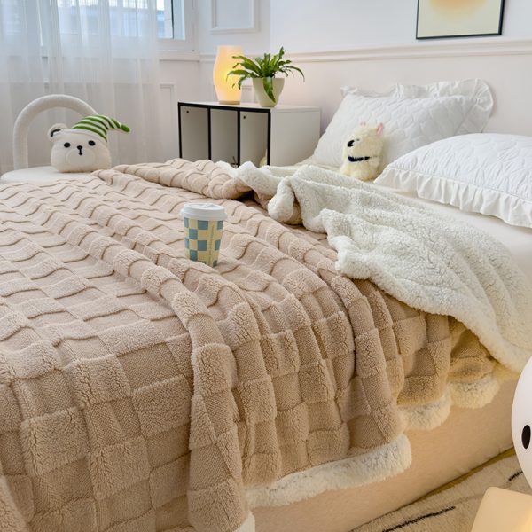 ladders weighted winter blankets double bed flannel wholesale throw blanket luxury designer blankets - Image 4
