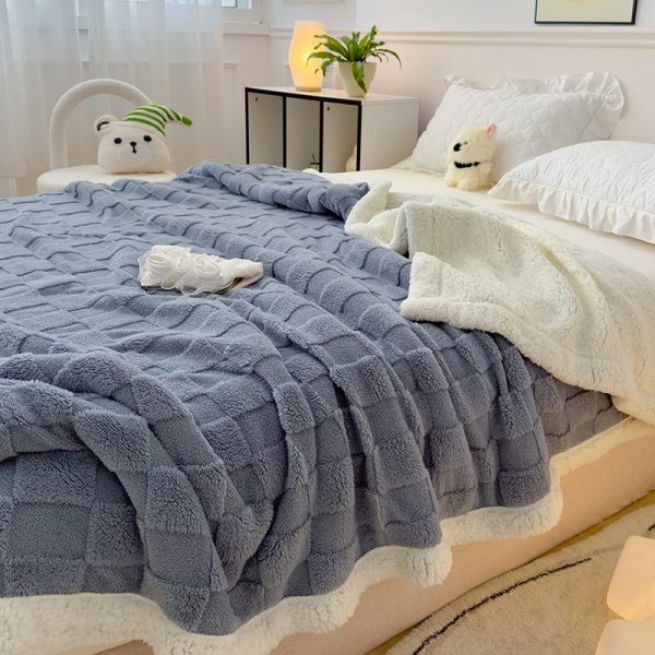ladders weighted winter blankets double bed flannel wholesale throw blanket luxury designer blankets - Image 5