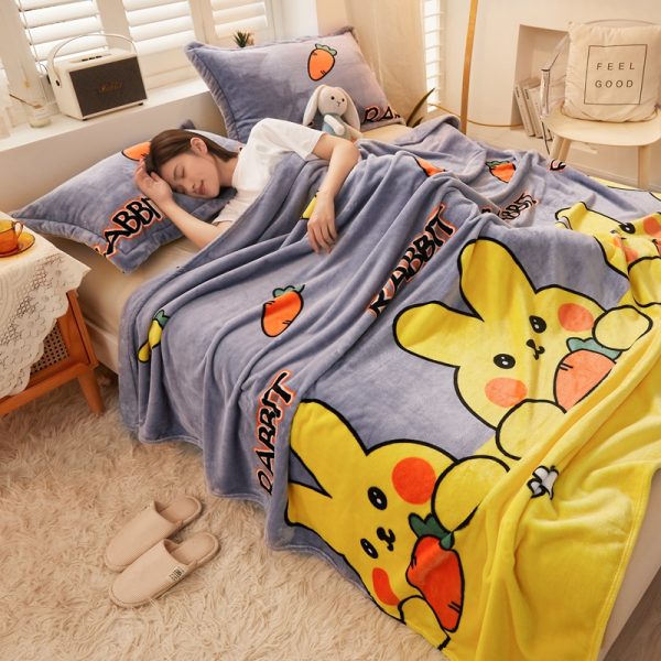 custom other moving blankets with sheep kids baby flannel wholesale blankets polyester luxury digital print blanket - Image 4