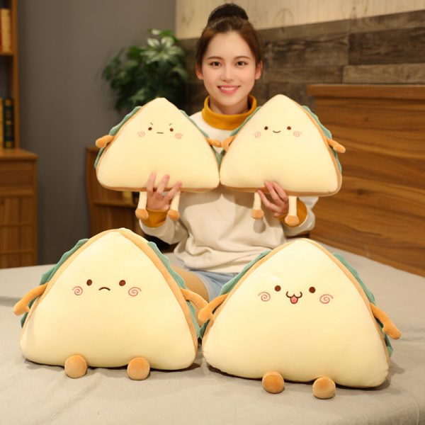 2024 wholesale cartoon throw pillow reading decorative custom pillows cushion sandwich hugging pillow - Image 2