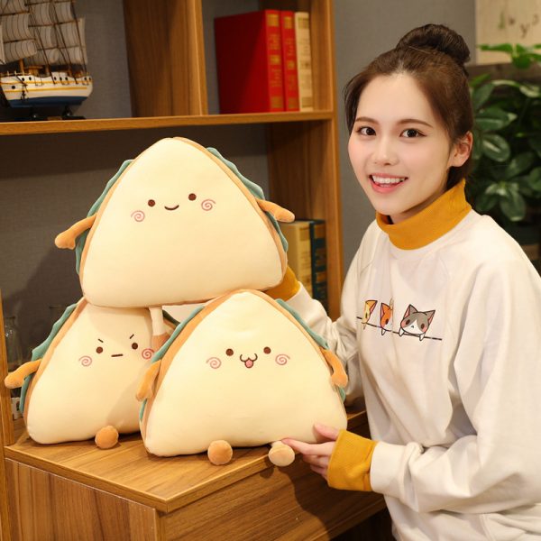 2024 wholesale cartoon throw pillow reading decorative custom pillows cushion sandwich hugging pillow - Image 3