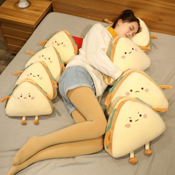 2024 wholesale cartoon throw pillow reading decorative custom pillows cushion sandwich hugging pillow - Image 4
