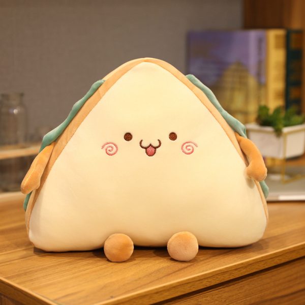 2024 wholesale cartoon throw pillow reading decorative custom pillows cushion sandwich hugging pillow - Image 6